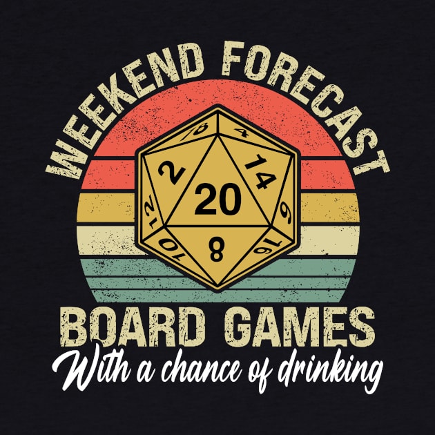 Weekend Forecast Board Games with a Chance of Drinking by Wakzs3Arts